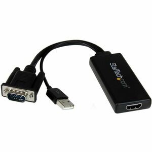 Startech VGA zu HDMI Adapter mit USB Audio & Power Portable VGA zu HDMI Konvertieren