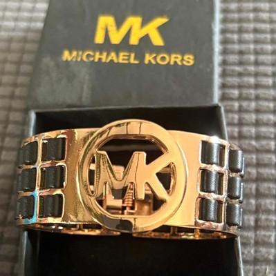 Michael Kors Hinged Logo BANGLE BRACELET w/Box