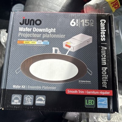Juno Lighting WF6 SWW5 90CRI M6 6  LED Canless Recessed Fixtures, 4 Quantity