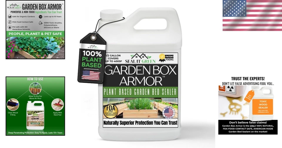 Eco-Friendly Garden Box Sealer: Natural Citrus, Protects All Wood Types, 400 SF - Image 2 of 4