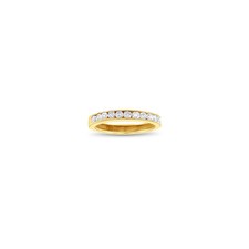 Half Carat Diamond Wedding Band 14k Yellow Gold