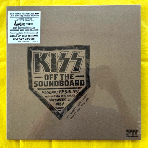 KISS Off The Soundboard Live in Poughkeepsie 1984 YELLOW COLORED Vinyl 2 LP NEW