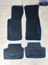 Tappeti Ford Escort Rs Cosworth 4x4 moquette antracite alta gamma cuciture blu