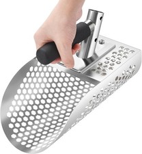 Stainless Steel Sand Scoop Metal Detecting Tool Digging Shovel Fast Sifting