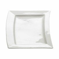 Maxwell & Williams Sway Platte Eckig, Tablett, Servierplatte, Porzellan, Weiß