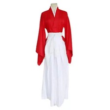 Sale Rurouni Kenshin Himura Kenshin Anime Dress Red Cosplay Costume Halloween