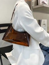 Waterproof Clear Shoulder Bag For Women/Teen Girls Office Work Travel