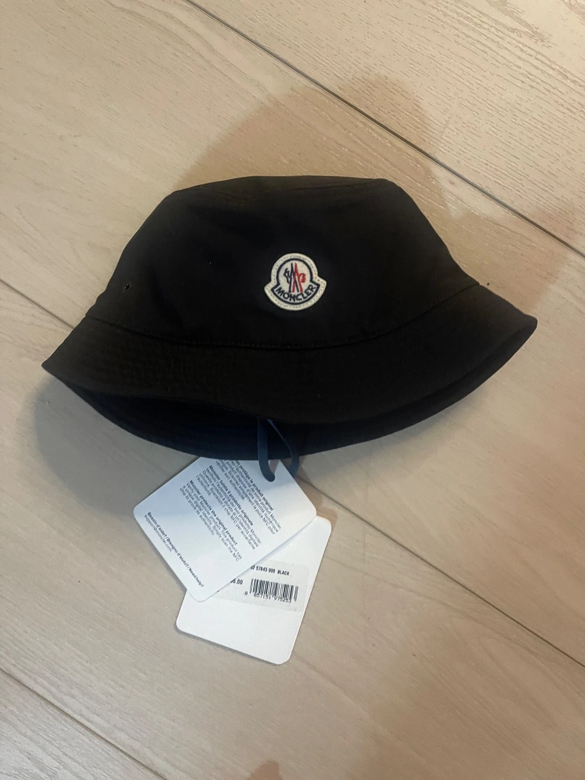 Moncler — moncler bucket hat NWT black ladies size small