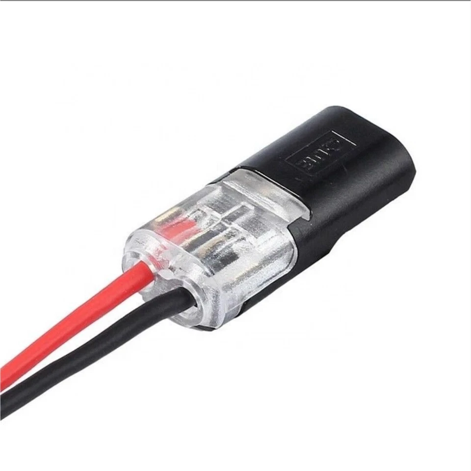 1-200x Steckverbindung 2 Polig Auto Stecker KFZ Kabel Steckverbinder Wasserdicht - Bild 3 von 4