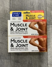 Family Care Muscle & Joint Vanishing Scent Gel - 2oz- 2pk