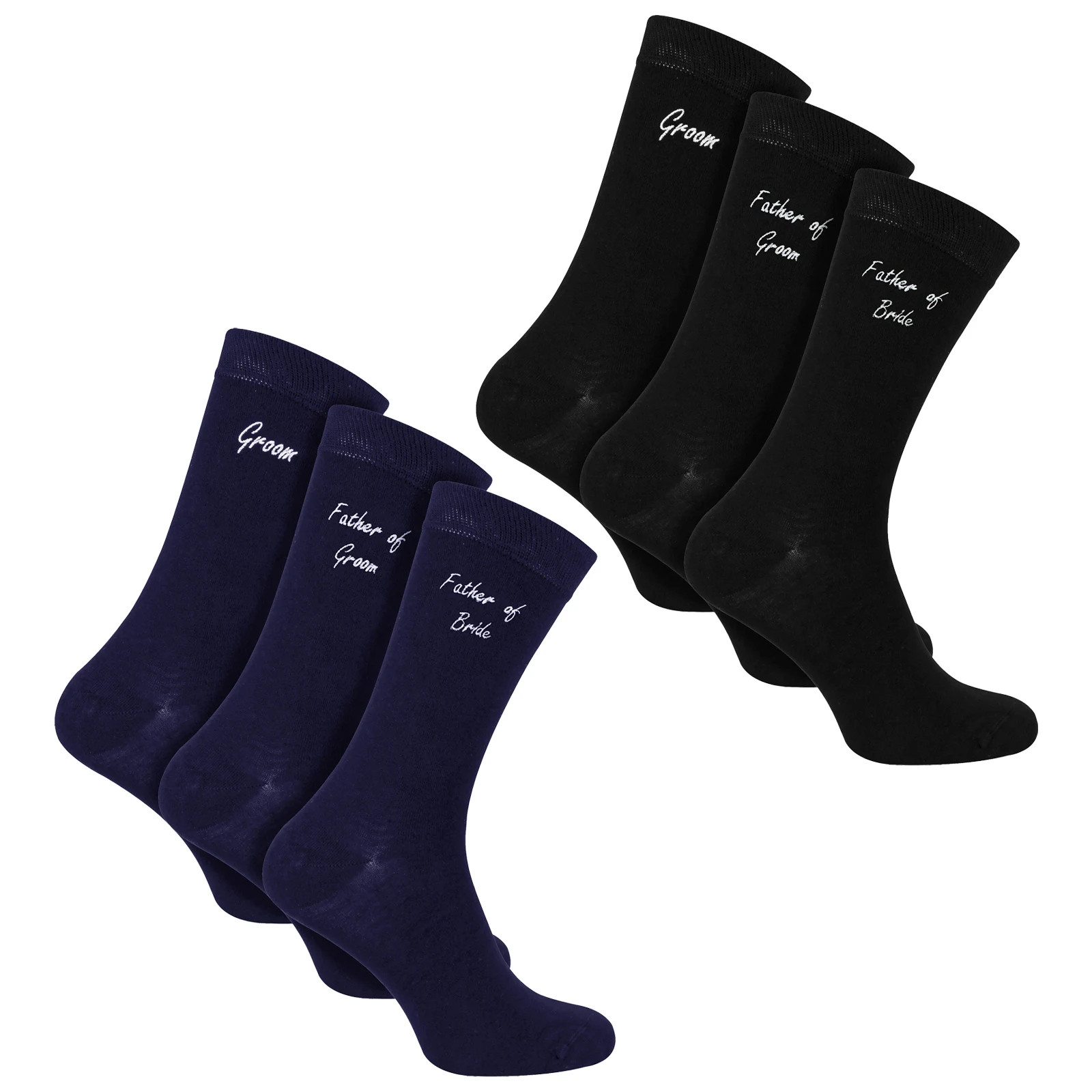Calcetín Snob - 3 pares de calcetines de boda para hombre para padre del novio y novia
