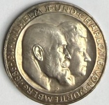 Württemberg 3 Mark 1911,Wilhelm II Silberhochzeit,