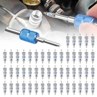 #ad #ad 51Pcs Air Conditioning Valve Core R22 R32 High Low Pressure Remover w PTFE Seal $12.99
