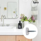 <!--F#f_0-->5Pc Mirror Fixing Nails Copper Screw Cap Polished Chrome Decorative Mirror Nails<!--F/-->