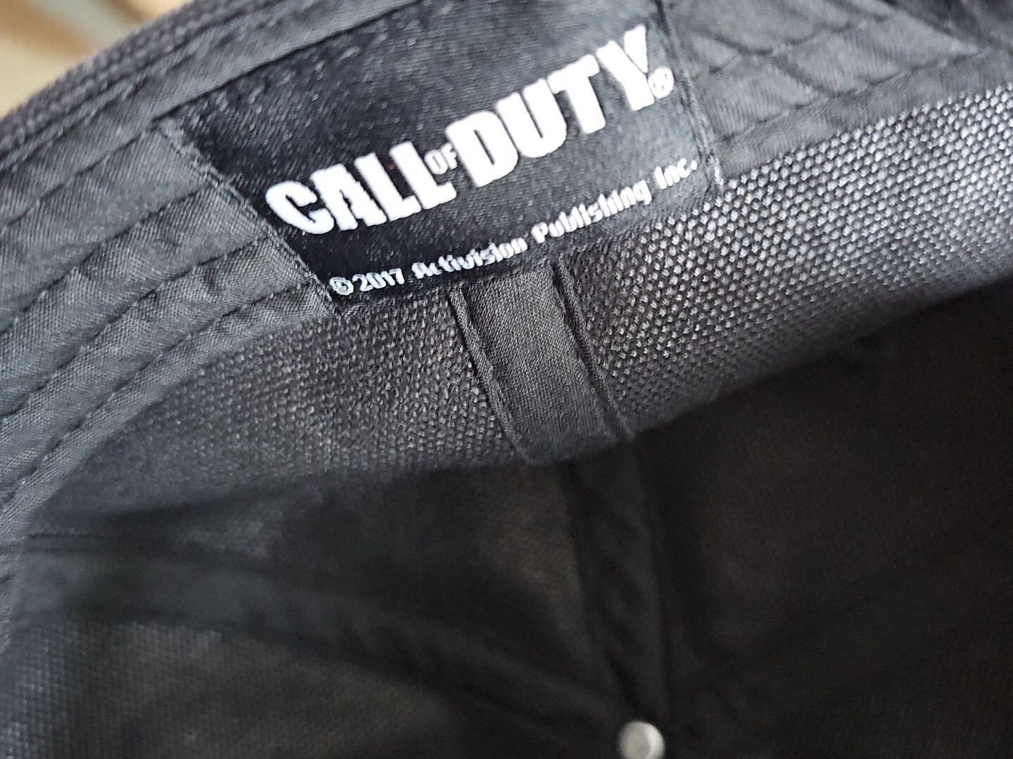 Call Of Duty Gamer Black Adjustable Hat 2017 Activision