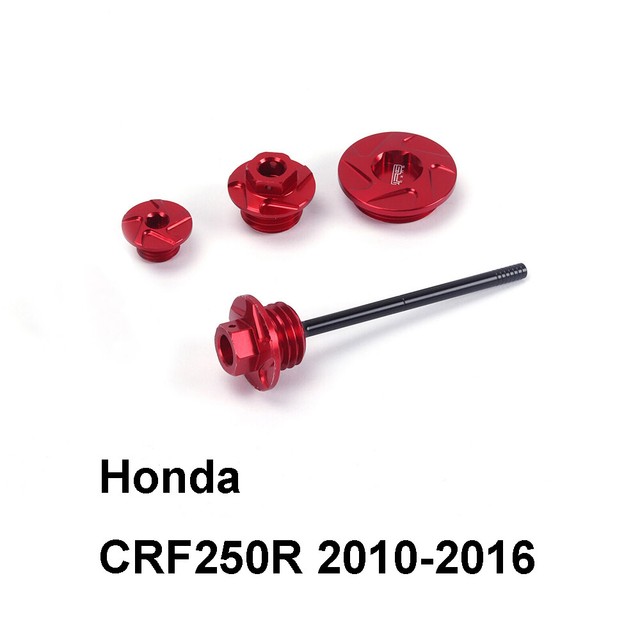Aluminum Engine Oil Dipstick Plugs Timing Bolts for Honda CRF250R 2010