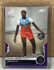 2021 TOPPS NOW Overtime Elite #10 TYLER SMITH ROOKIE Purple Parallel 3/25