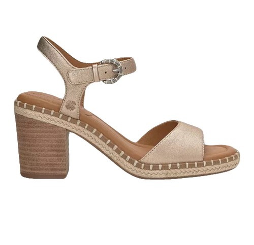 Lucky Brand Rhidlee Sandals Women's 8M Sandstorm Block Heel