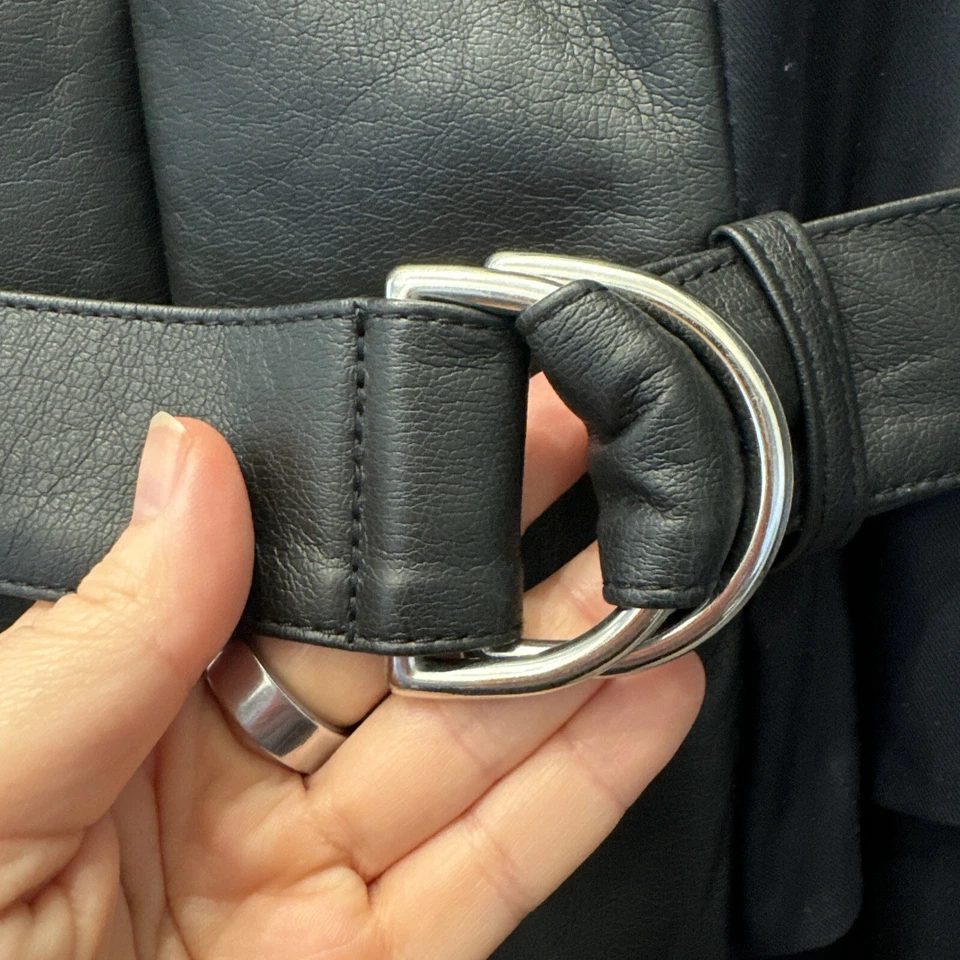 HOT DRESS! McQ by Alexander McQueen IT 40 / US 4 Faux Leather Zip Mini Dress - Image 4 of 4