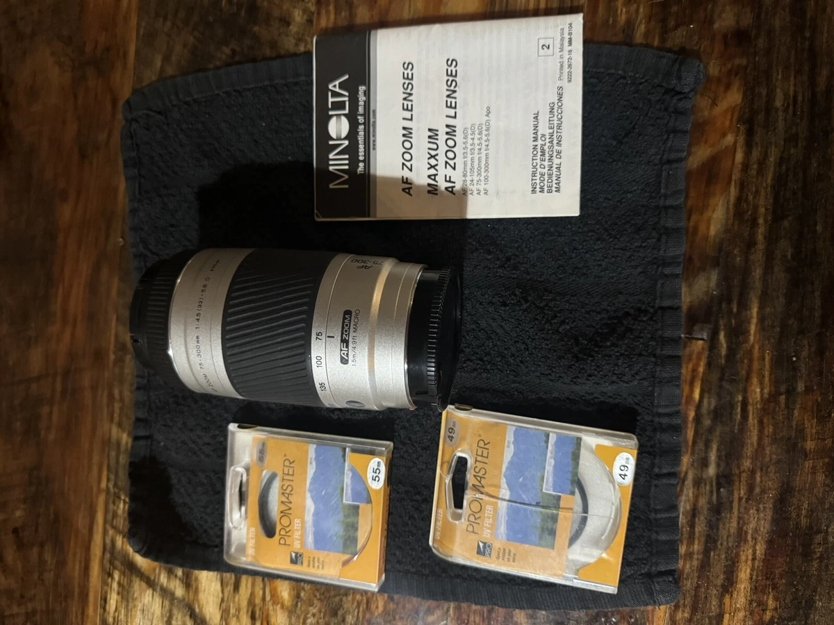 Minolta Zoom 75-300mm Focal Camera Lenses for sale | eBay