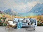 3D Watercolor Landscape Oil Painting Self-adhesive Removable Wallpaper Murals 20