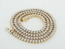 10k Yellow Gold Diamond Necklace