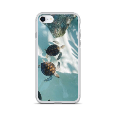 Turtle Tranquility: Cute Sea Turtle Beach Paradise Phone Case