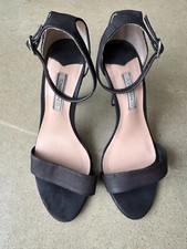 Tony Bianco Leather Black Heels AU 6
