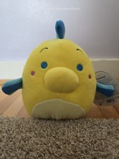 Squishmallows 7" Disney The Little Mermaid Princess Ariel Flounder Fish Plush