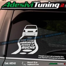 Adesivo Renault Twingo MK1 1993-2007 Non sono ubriaco schivo le buche Sticker...
