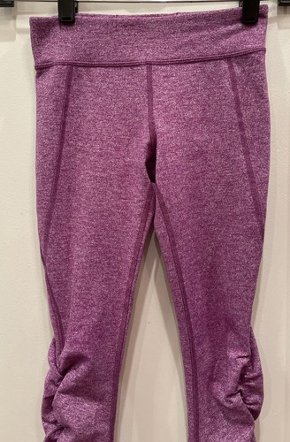 IVIVVA by Lululemon Dance Om Pant Ruched Legging Heathered Purple Rulu KID 7 - Picture 8 of 12