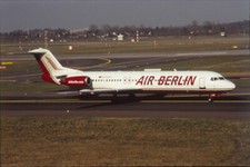 Dia D-AGPC Fokker 100 Air Berlin Flugzeug 35mm ungerahmt O123-1-2