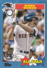 WADE BOGGS TOPPS 1987 ALL-STAR 35TH ANNIVERSARY RETRO BLUE RED SOX #14 2022 22