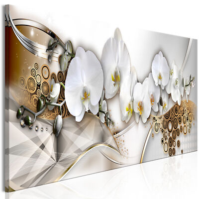 ORCHIDEEN GOLD Vliesdruck Bilder Bild Foto b-C-0760-b-a