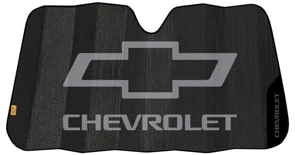 New Chevy Logo 2pc All Weather Rubber Front Floor Mats & Auto Sun Shade - Imagem 3 de 4