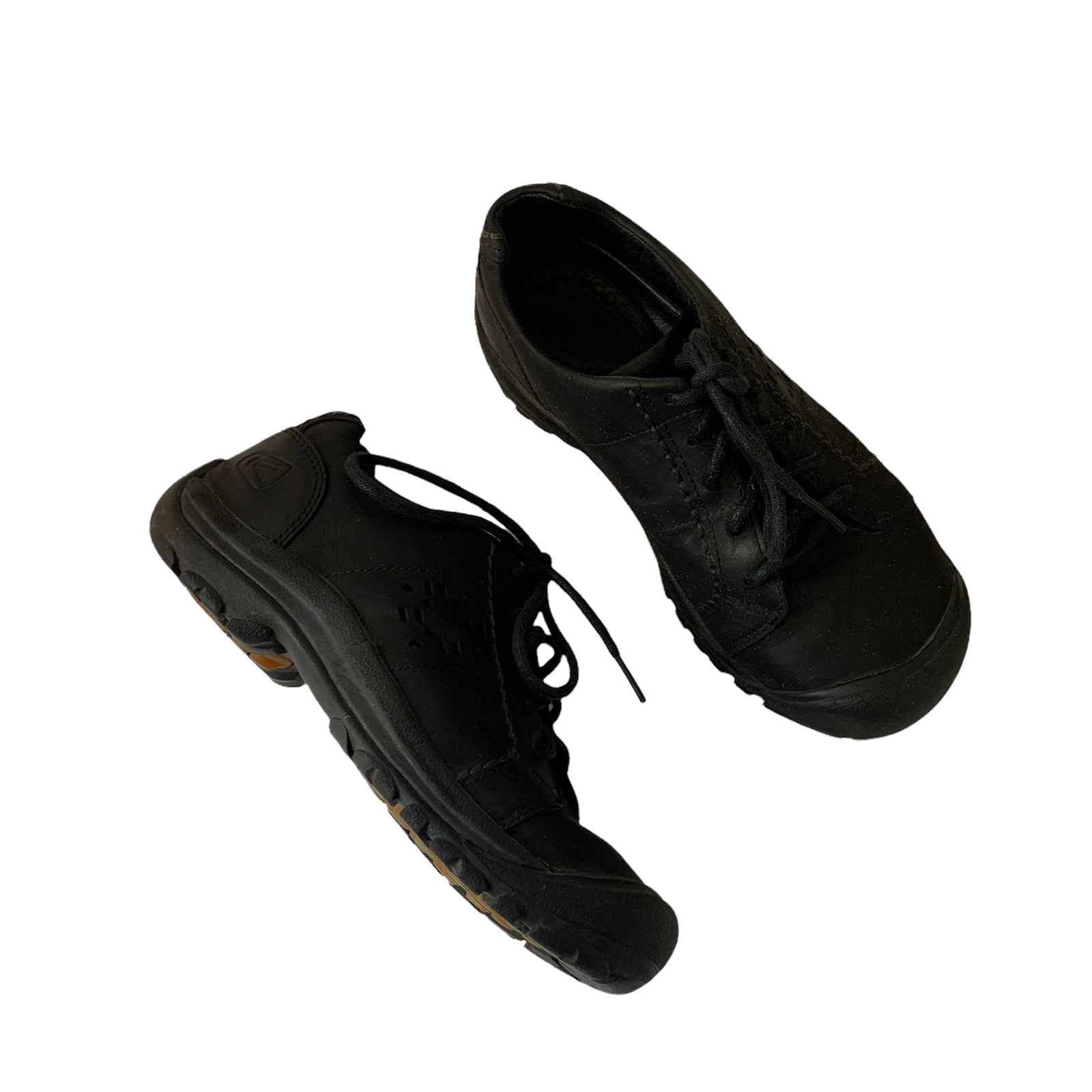 Scarpe stringate Keen donna taglia 6 nere pelle punta chiusa escursionismo atletica