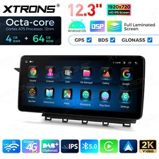 12.3"HD CarPlay Android 14 8-Core Car Stereo GPS 4G WIFI For Benz GLK-Class X204