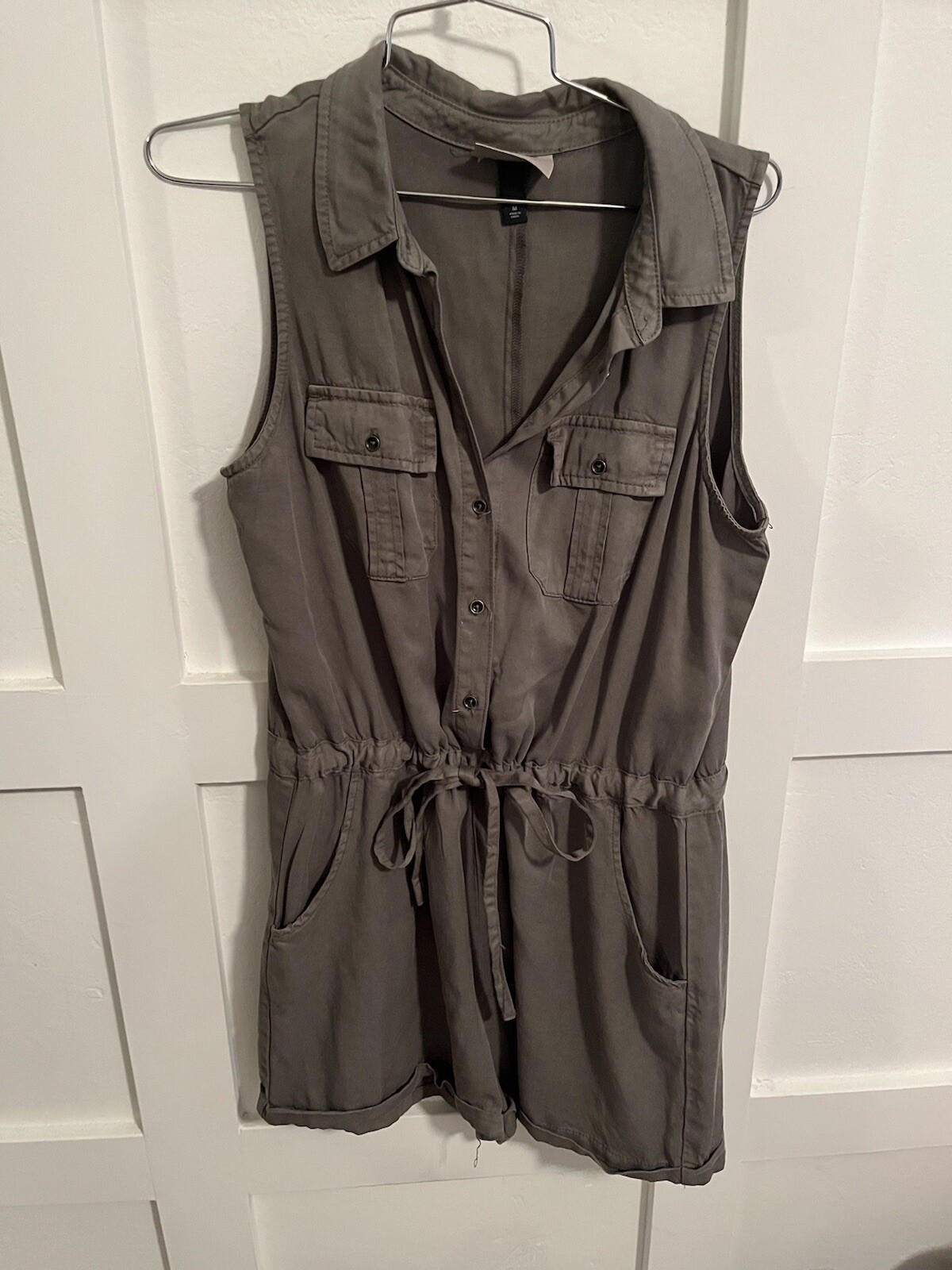 Universal Thread Khaki Green Lyocell ButtonDown S… - image 1