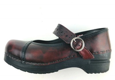 NEW Sanita Natasha Mary Jane Clog Shoes 10.5-11/41 Brown Leather Medium Heel #SanitaBlair # 