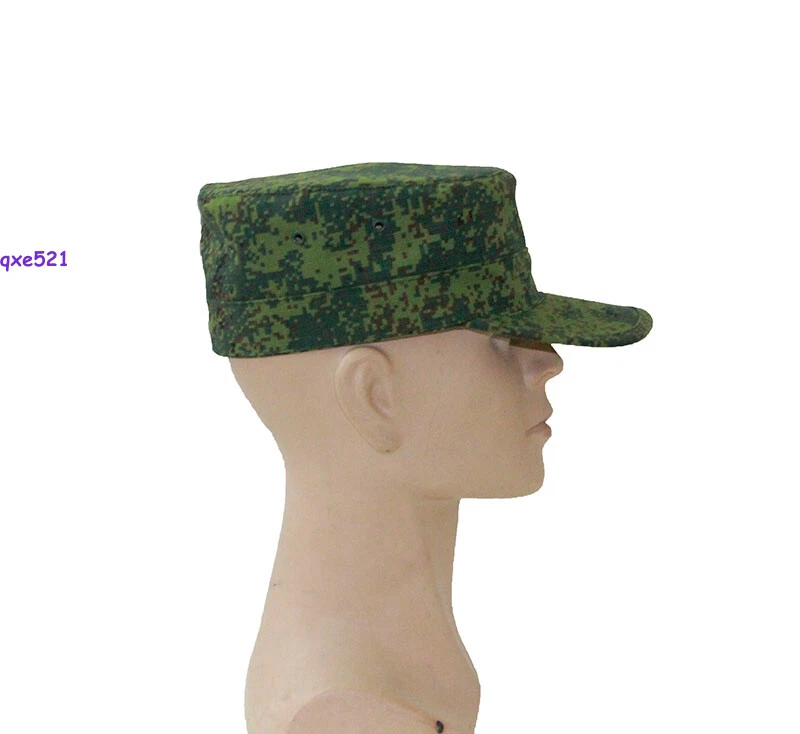 Russian Camouflage Fight Train Flat Topped Soldier Hat Outdoors Sunshade Hat - Image 3 of 4