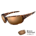 Tifosi 1260501050 Bronx Brown Polarized Lens Sunglasses - Tortoise