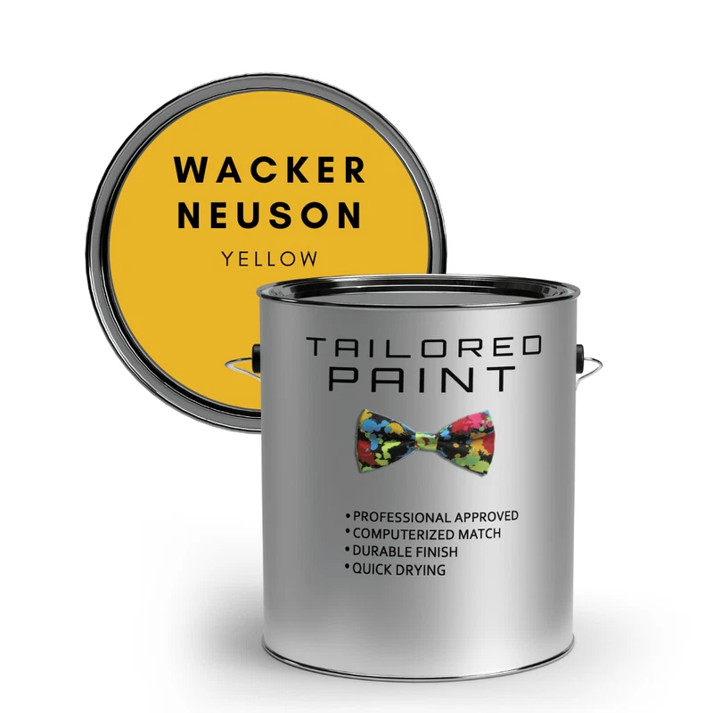 TAILORED PAINT WACKER NEUSON YELLOW Tractor Machinery 500ml 1K Enamel Direct Gloss