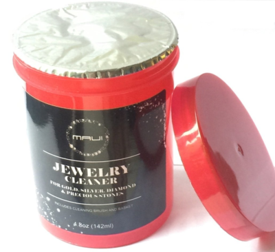 Maui Liquid Jewelry Cleaner for Gold, Silver, Diamond with Basket