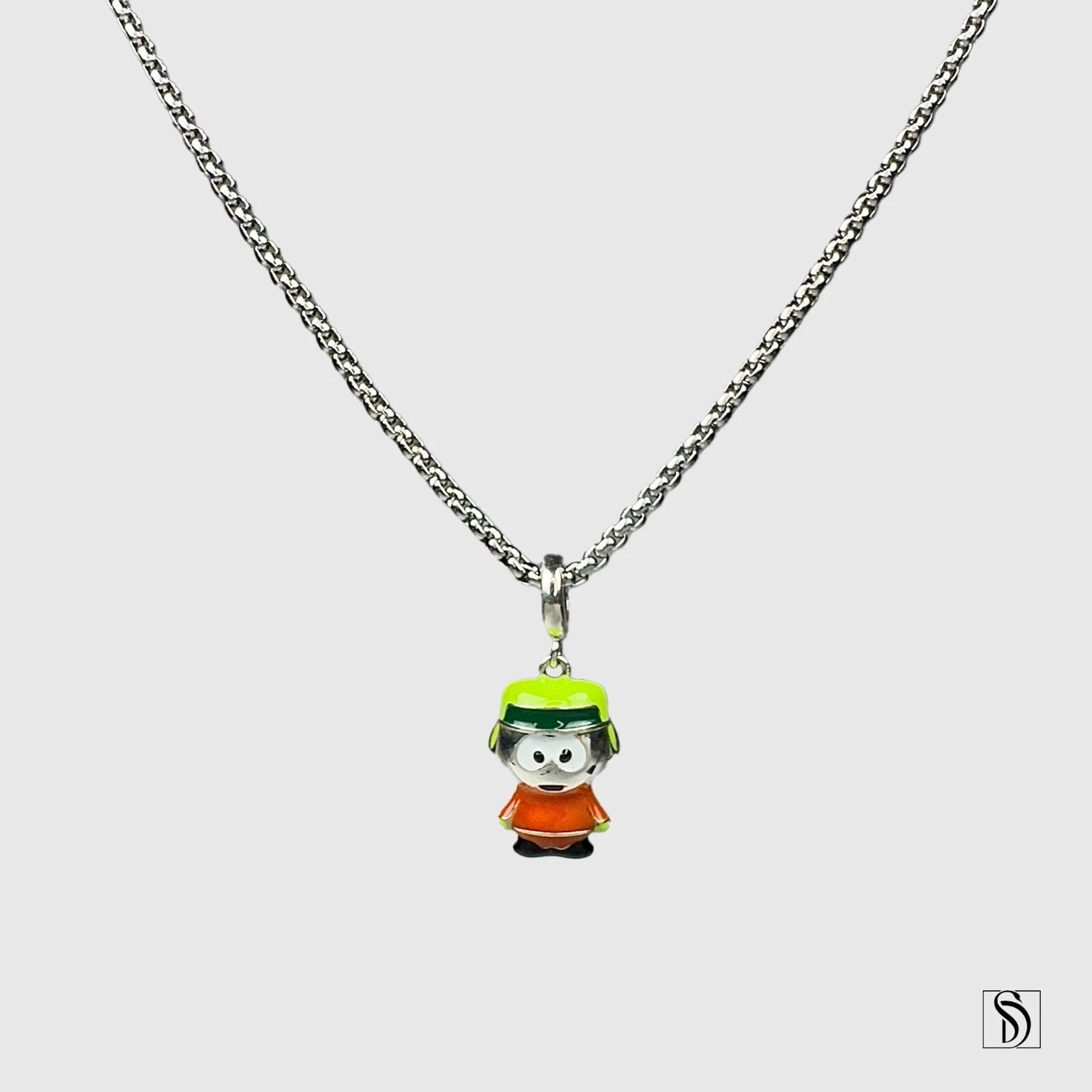 Collier pendentif Kyle South Park, argent sterling 925 premium Kyle Broflovski