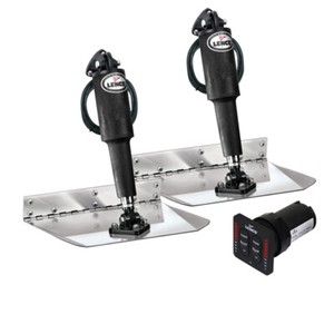 Lenco Trim Tabs 4 Boat 12 volt 9'x12" LED Complete Kit with Auto Retract New