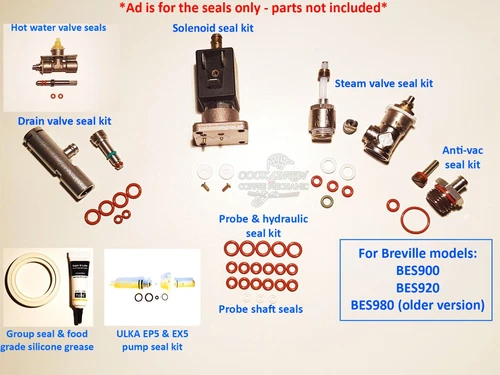 Full Seal Service kit for Breville Dual Boiler coffee machine - BES900 BES920