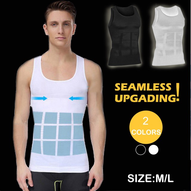 Men Body Shaper Slimming Shirt Tummy Waist Vest Lose Beer Belly