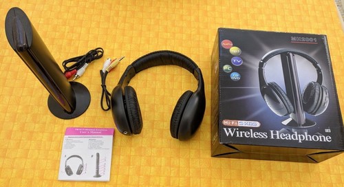 Cuffie Wireless 5in1 Microfono radio FM MH2001 Nero Senza Filo | eBay