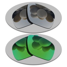 Silver Green Anti-Scratch Lenses Replacement For-Oakley Dispatch 1 Polarized