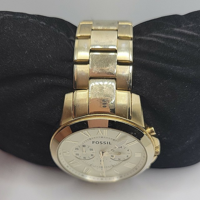Fossil Grant Chronograph Champagne Dial 